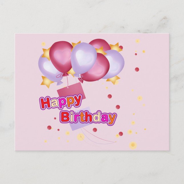 CARTÃO POSTAL FELIZ ANIVERSÁRIO (Frente)