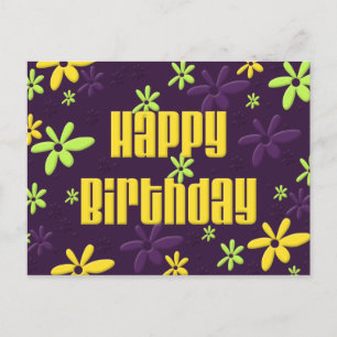 Cartão Postal Feliz aniversário