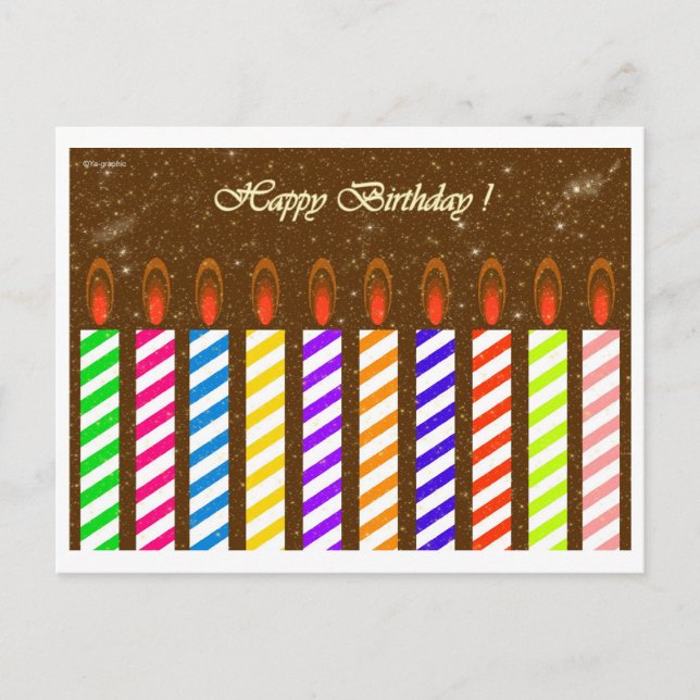 Cartão Postal Feliz Aniversário ! (Frente)