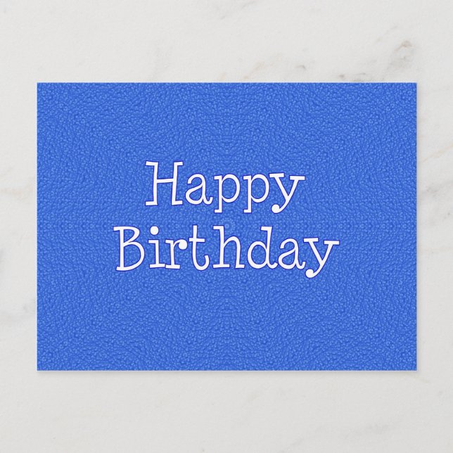 Cartão Postal Feliz aniversário (Frente)