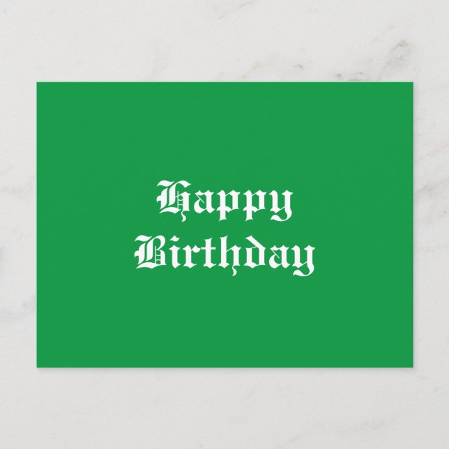 Cartão Postal Feliz aniversário (Frente)