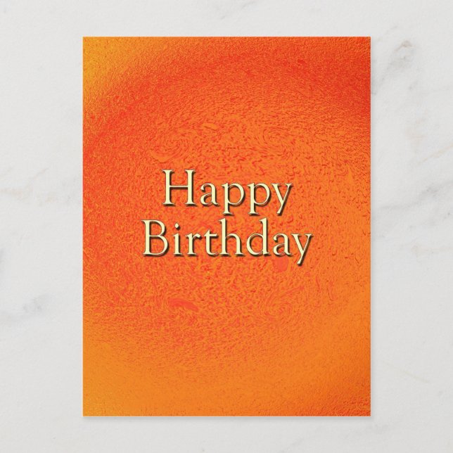 Cartão Postal Feliz aniversário (Frente)