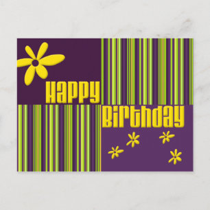 Cartão Postal Feliz aniversário