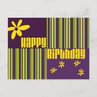 Cartão Postal Feliz aniversário