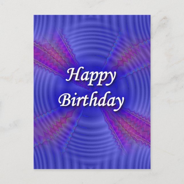 Cartão Postal Feliz aniversário (Frente)