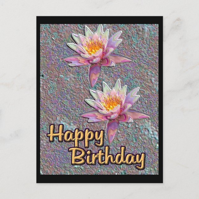 Cartão Postal Feliz Aniversário (Frente)