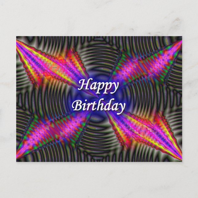 Cartão Postal Feliz aniversário (Frente)