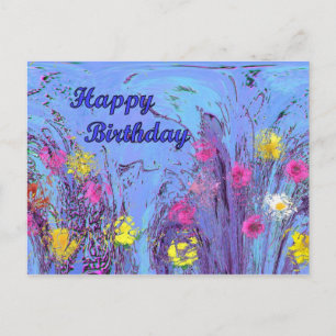Cartão Postal Feliz aniversário
