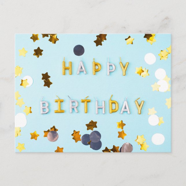 CARTÃO POSTAL FELIZ ANIVERSÁRIO (Frente)
