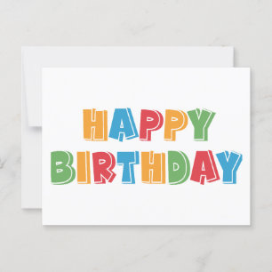 Cartão Postal Feliz Aniversário
