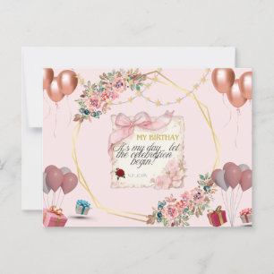 Cartão Postal Feliz Aniversário 