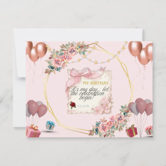 Cartão Postal Feliz aniversário