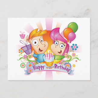 Cartão Postal Feliz Aniversário