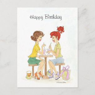 Cartão Postal Feliz aniversário