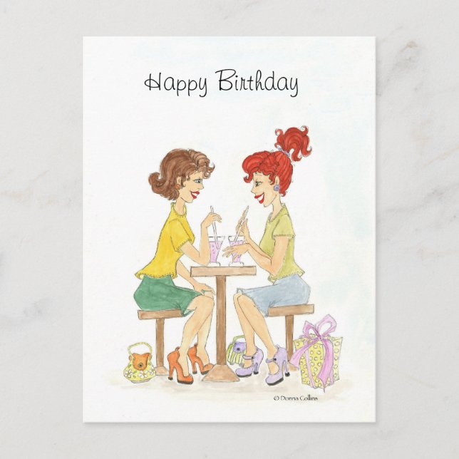 Cartão Postal Feliz aniversário (Frente)