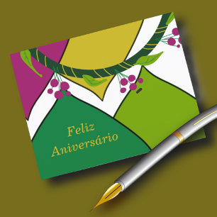 Cartão Postal Feliz Aniversário