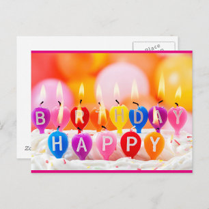Cartão Postal Feliz aniversário