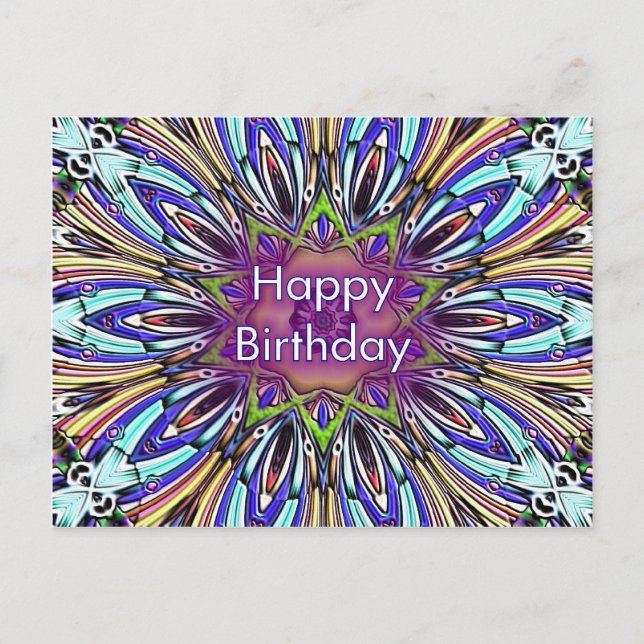 Cartão Postal Feliz aniversário (Frente)