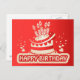 Cartão Postal feliz aniversário (Frente/Verso)