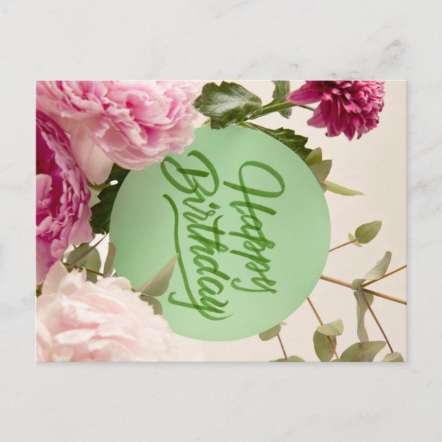 CARTÃO POSTAL FELIZ ANIVERSÁRIO (Frente)