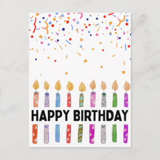 CARTÃO POSTAL FELIZ ANIVERSÁRIO