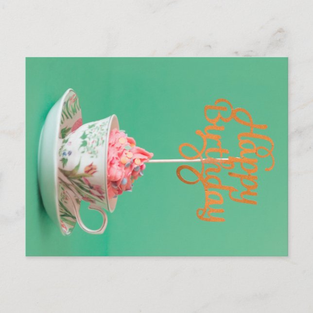 Cartão Postal Feliz aniversário (Frente)