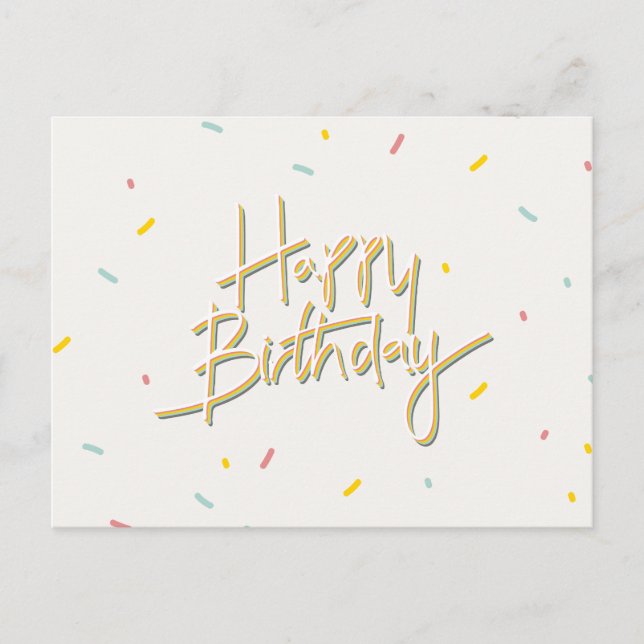 CARTÃO POSTAL FELIZ ANIVERSÁRIO (Frente)