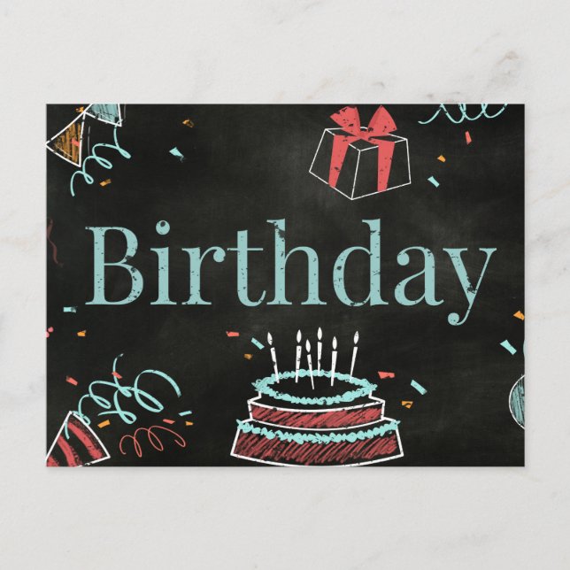 CARTÃO POSTAL FELIZ ANIVERSÁRIO (Frente)