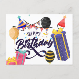 Cartão Postal Feliz Aniversário