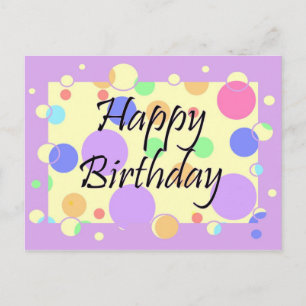 Cartão Postal Feliz aniversário
