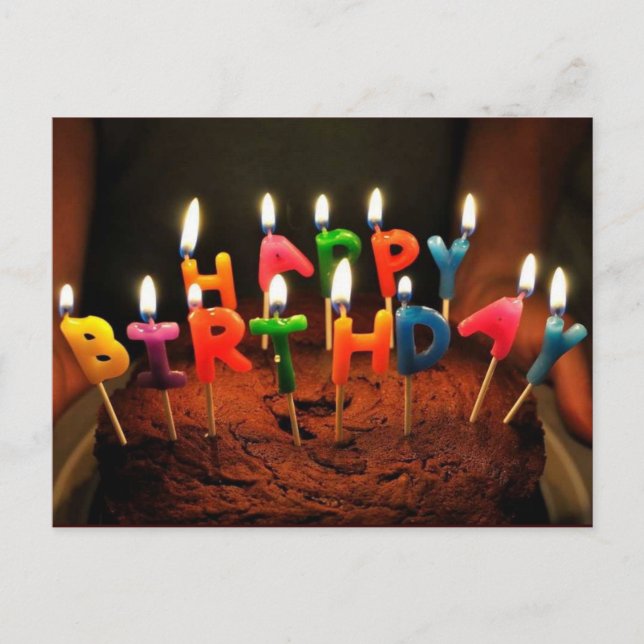 Cartão Postal Feliz aniversário (Frente)