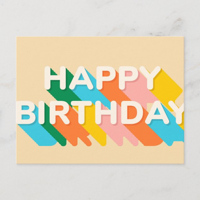 CARTÃO POSTAL FELIZ ANIVERSÁRIO (Frente)