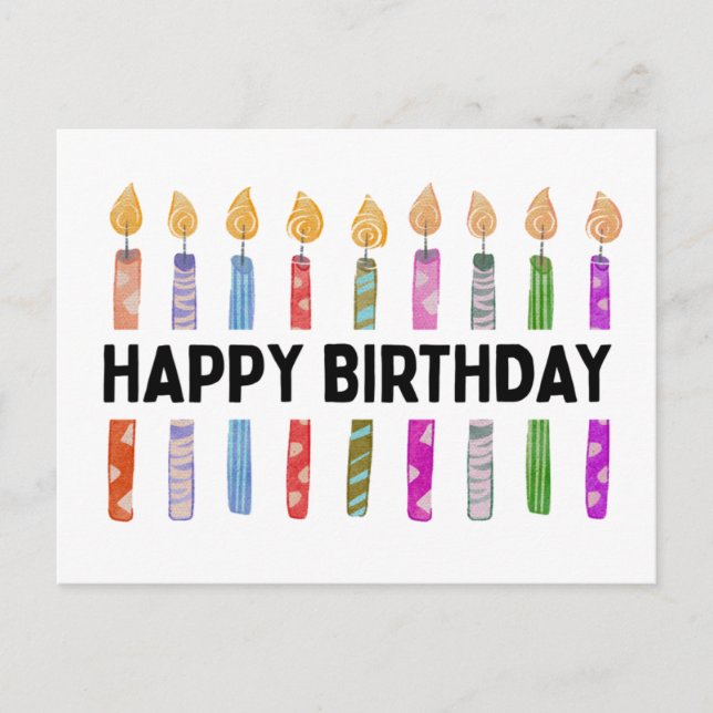 CARTÃO POSTAL FELIZ ANIVERSÁRIO (Frente)