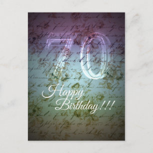 Cartão Postal Feliz aniversário!! 70