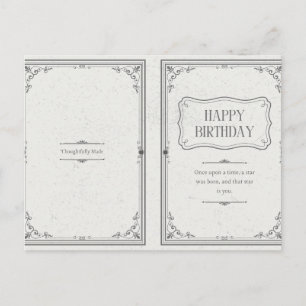 Cartão Postal Feliz Aniversário a Alguém Incrível