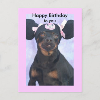 Cartão Postal Feliz aniversario, a você