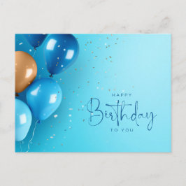 Cartão Postal Feliz aniversário a você 