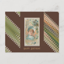 Cartão Postal Feliz aniversário Beleza Floral 49