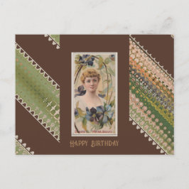 Cartão Postal Feliz Aniversário Belezas Florais 44