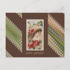 Cartão Postal Feliz Aniversário Belezas Florais 45