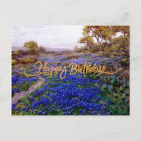 Feliz aniversário, Bluebonnets no Twilight,