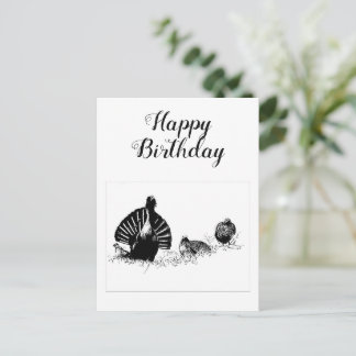 Cartão Postal Feliz aniversário caçadores de galos forcello