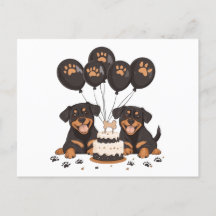Feliz Aniversário Cães Rottweiler
