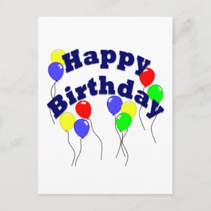 Cartão Postal Feliz Aniversário - D2