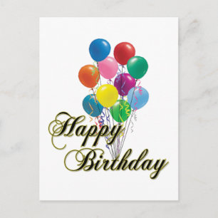 Cartão Postal Feliz Aniversário - D4