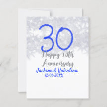Feliz aniversário de 30 anos de casamento brilho a