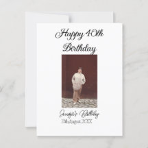 Feliz aniversário de 40 anos foto moderno minimali