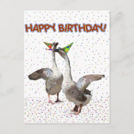 Cartão Postal Feliz Aniversário De Animais Da Festa