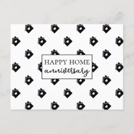 Cartão Postal Feliz Aniversário de Casa Realty 