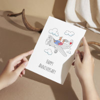 Feliz Aniversário de Casamento Coração Vermelho Ca